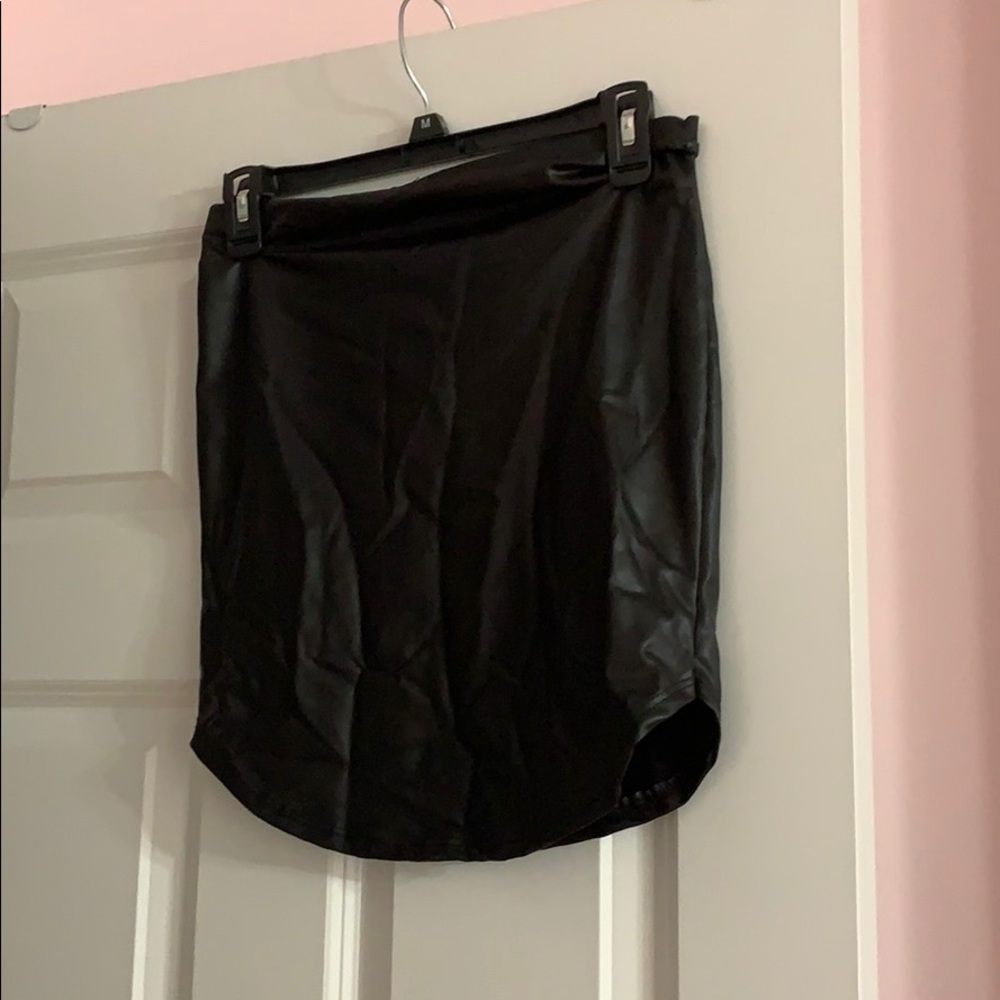 Pleather skirt